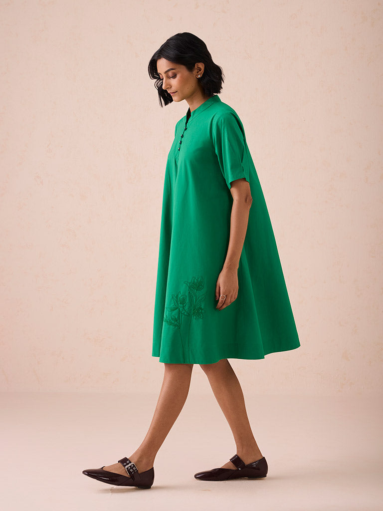 Bright Blessings Mandarin Collar Dress DRESSES SUI