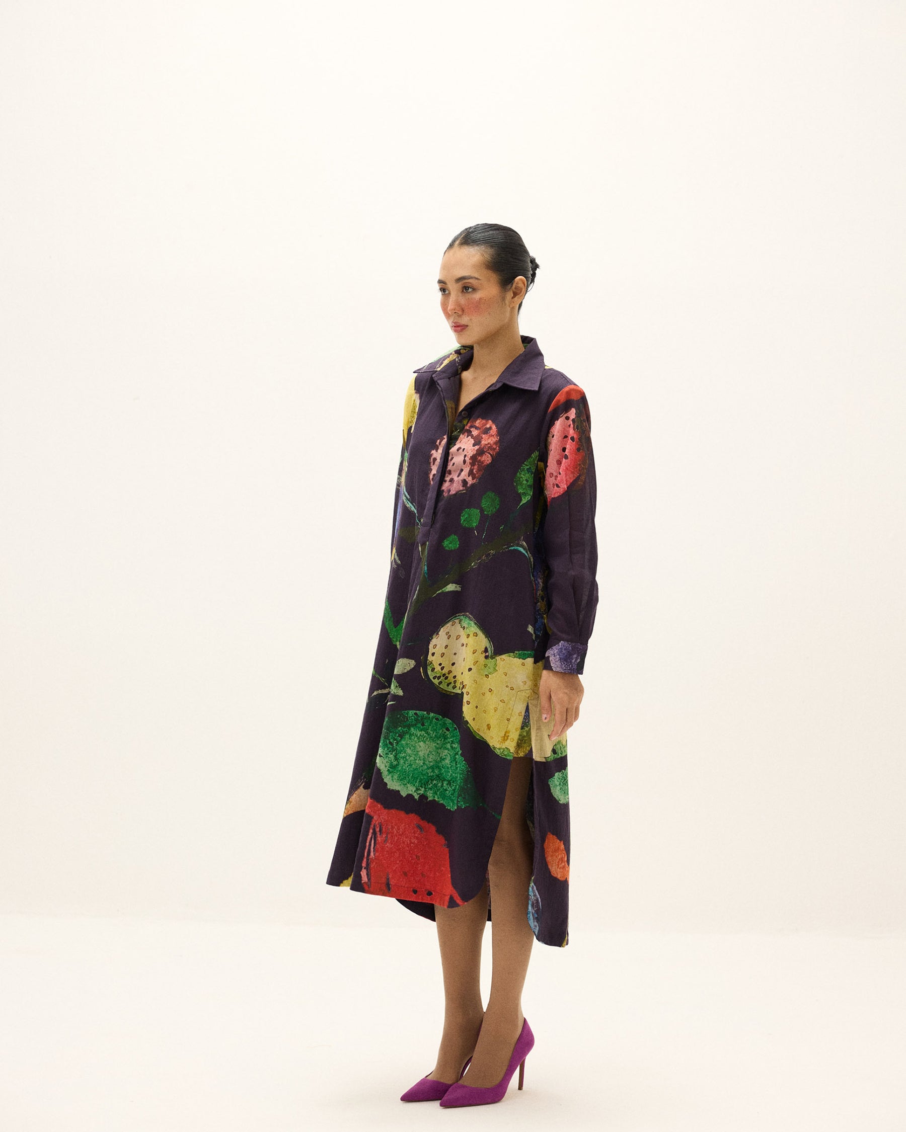 Plateau Shirt Dress DRESSES KHARA KAPAS