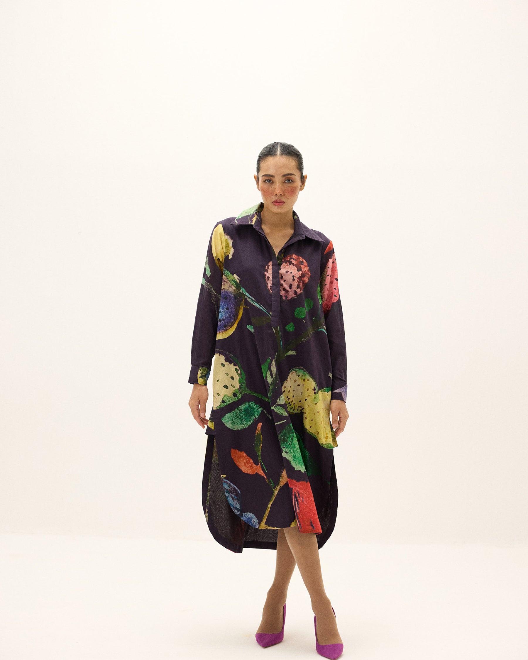 Plateau Shirt Dress DRESSES KHARA KAPAS