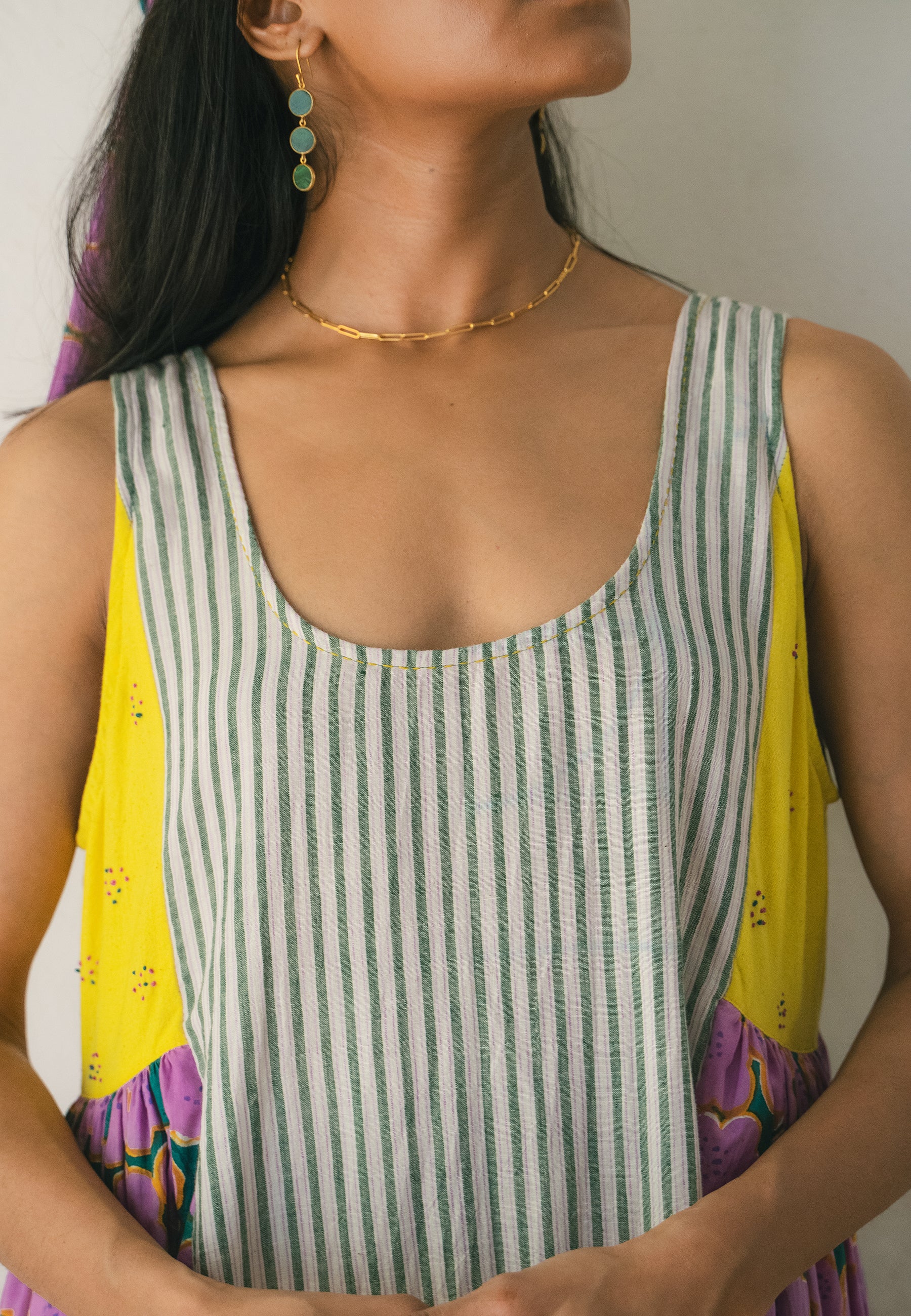 Blooming Patchwork Dress DRESSES IKKIVI