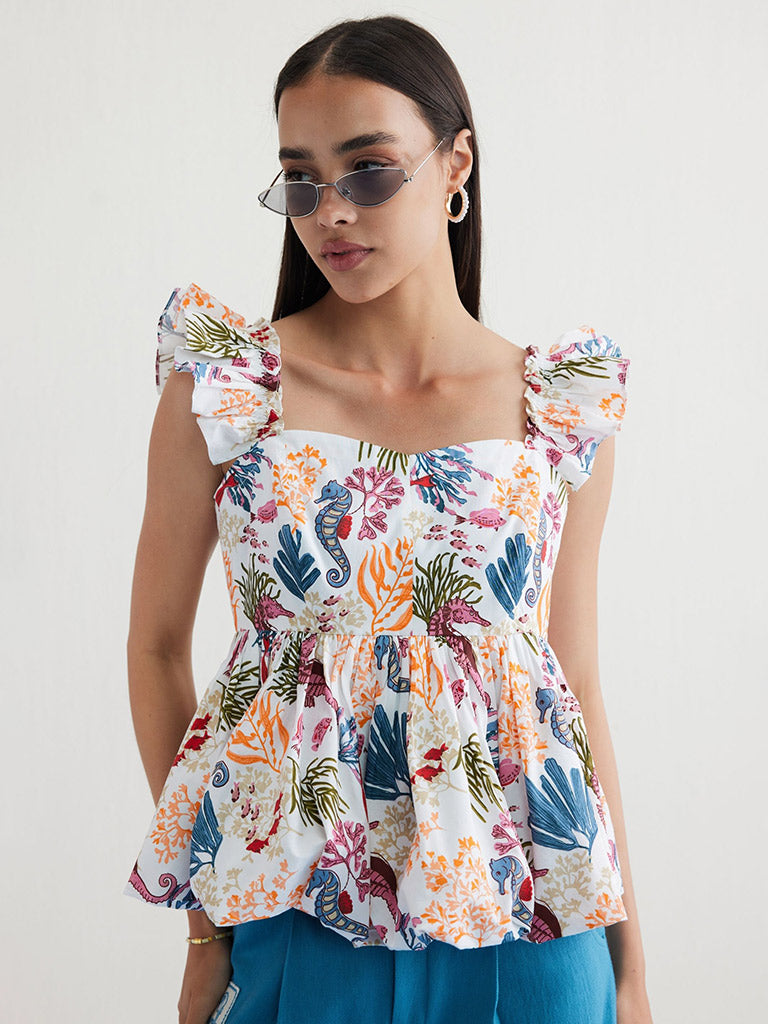 Coral Life Blouse TOPS SUI