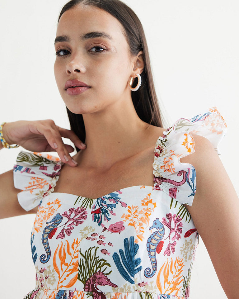 Coral Life Blouse TOPS SUI