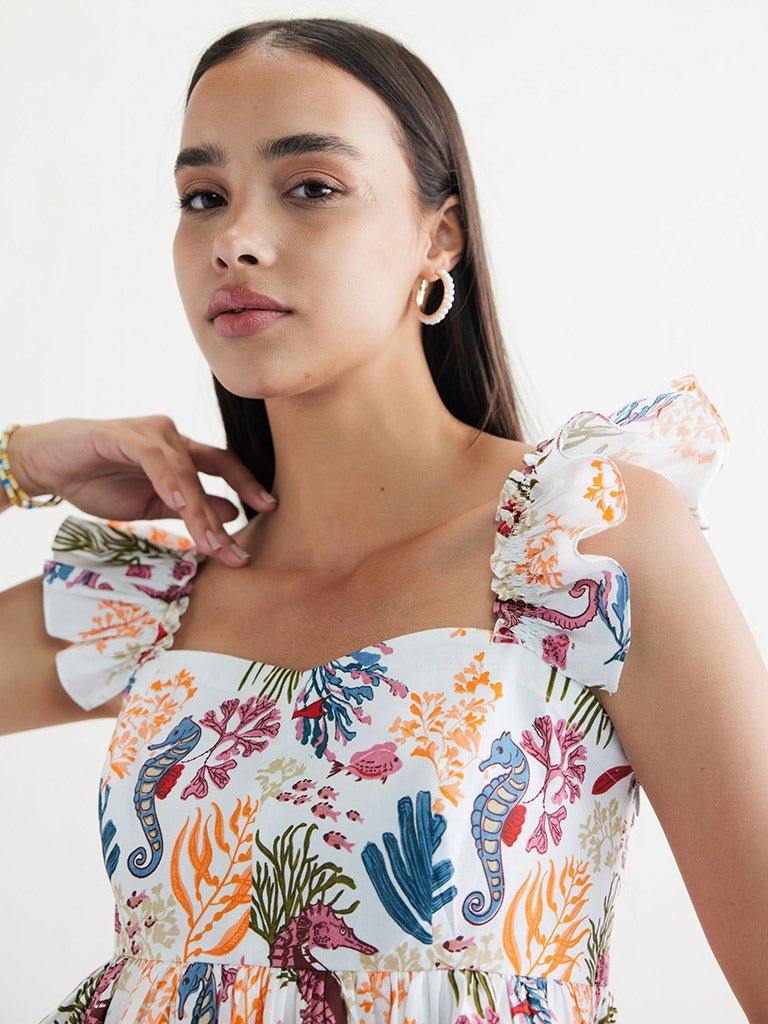 Coral Life Blouse TOPS SUI