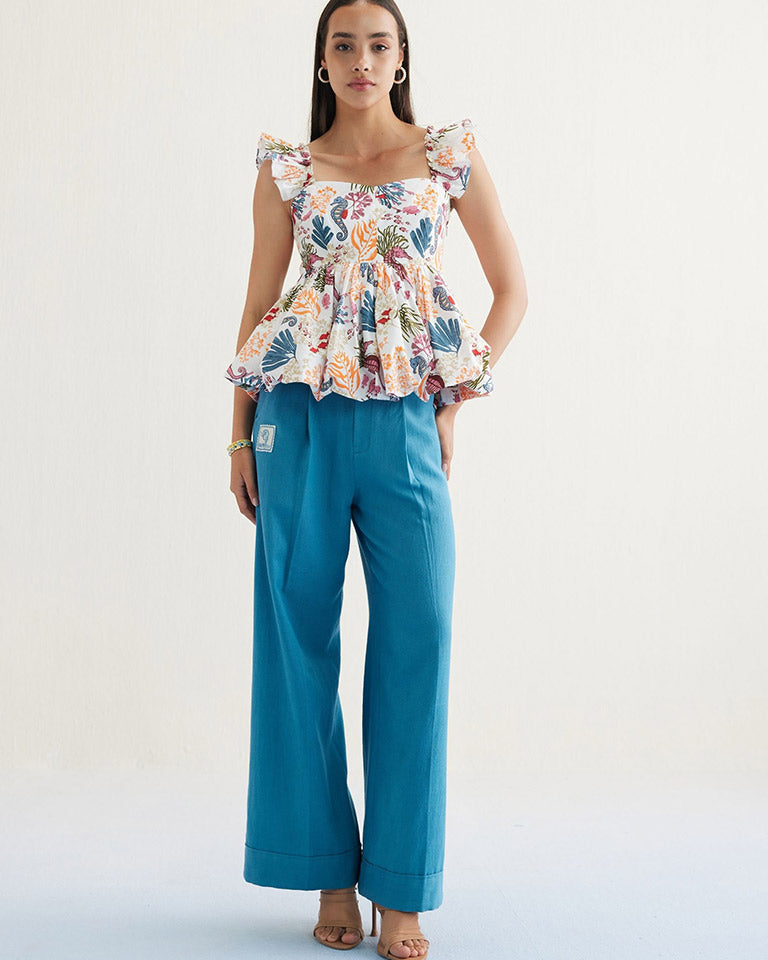 Coral Life Blouse TOPS SUI