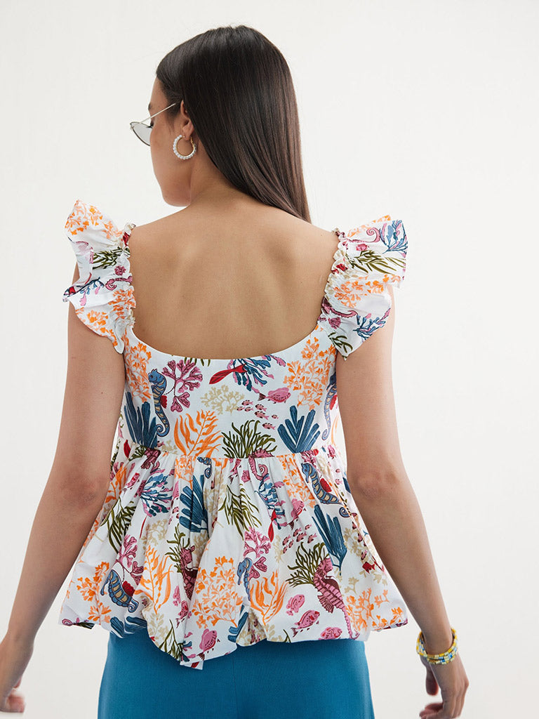 Coral Life Blouse TOPS SUI