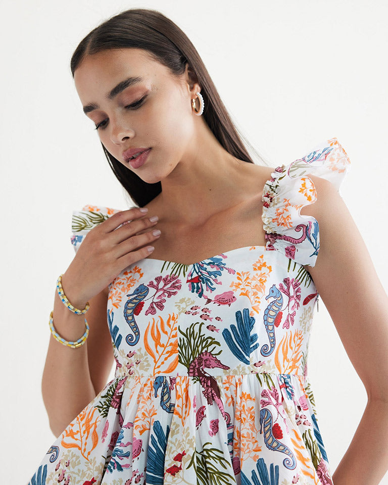 Coral Life Blouse TOPS SUI
