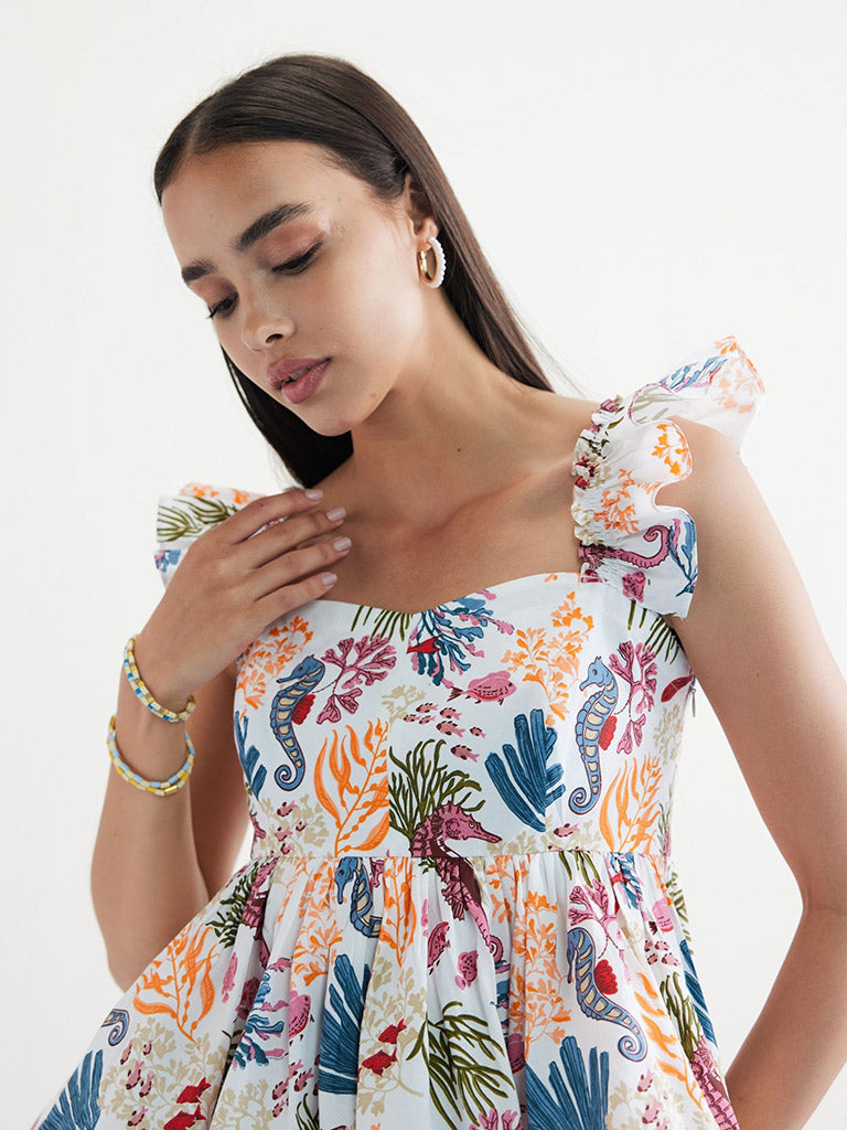 Coral Life Blouse TOPS SUI