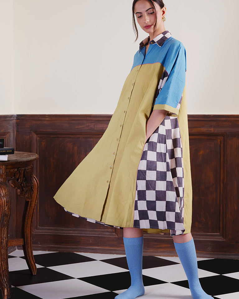 Checks In The Mail Dress DRESSES IKKIVI