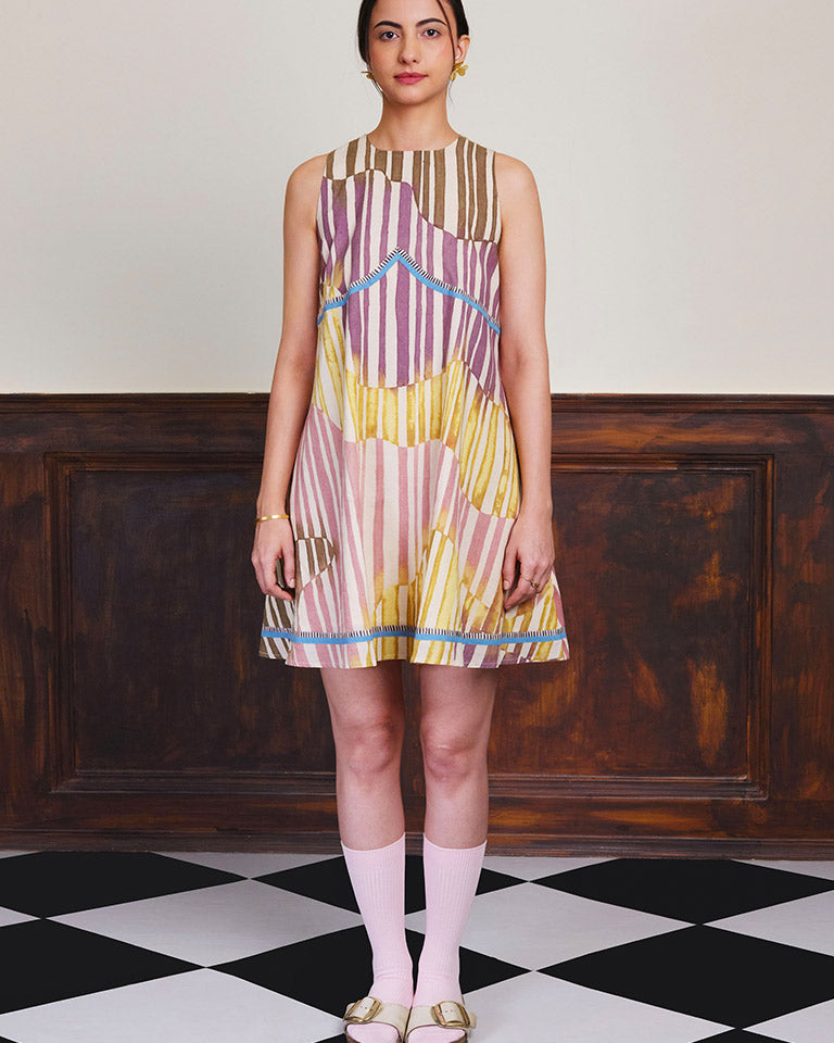 Verse 21 Mini Cotton Dress DRESSES IKKIVI