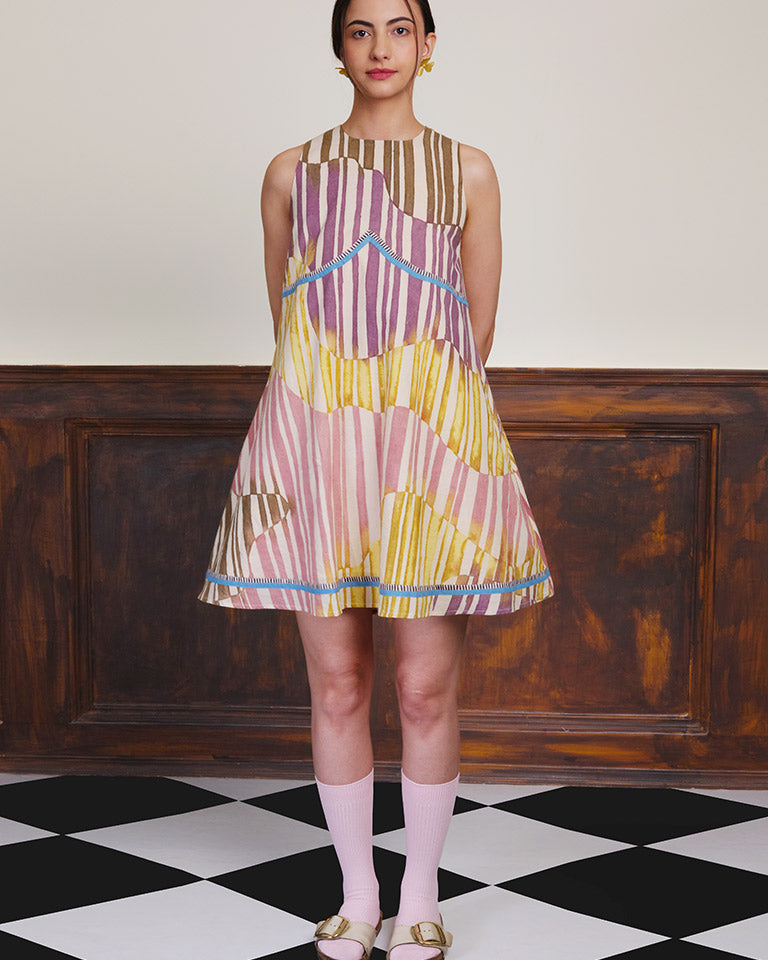 Verse 21 Mini Cotton Dress DRESSES IKKIVI