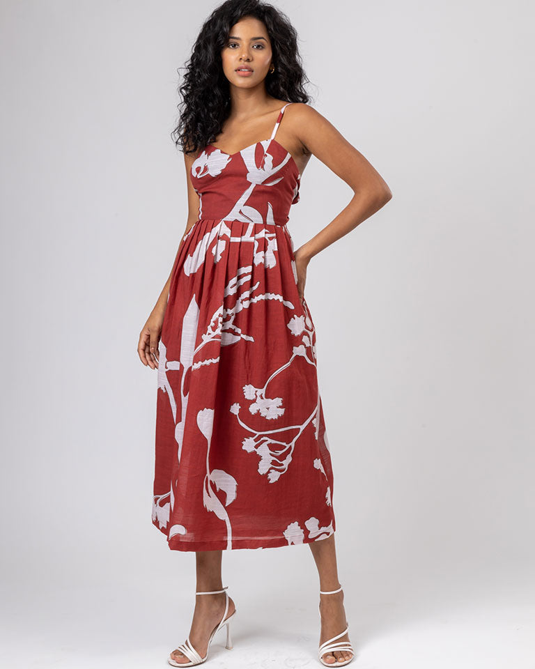 Mary Printed Dress DRESSES Doodlage