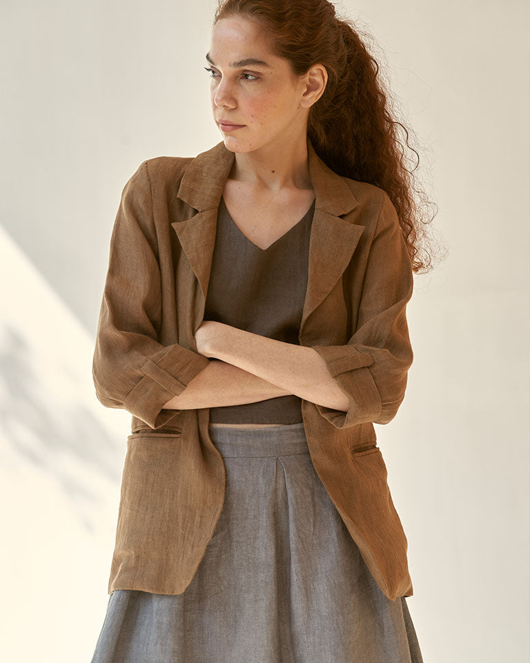 Today's Mood Brown Skirt Set SETS IKKIVI