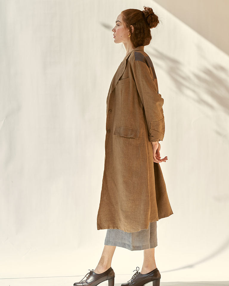 Trench Me Not Brown Coat JACKETS IKKIVI