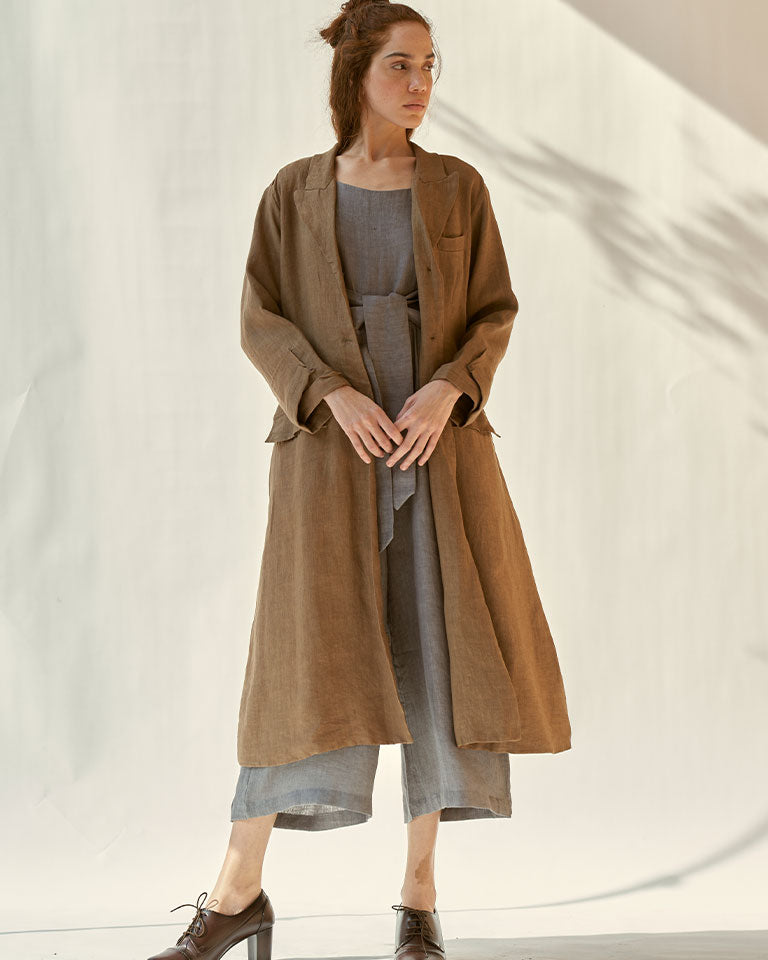 Trench Me Not Brown Coat JACKETS IKKIVI