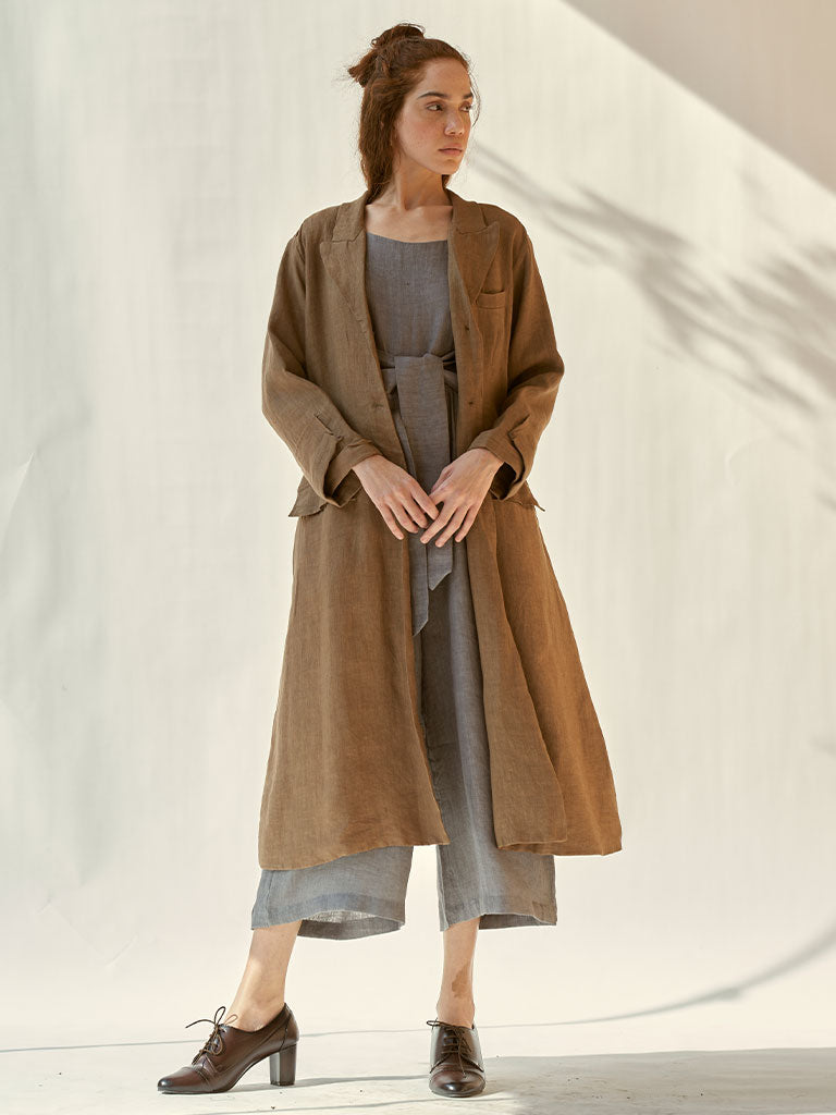 Trench Me Not Brown Coat JACKETS IKKIVI