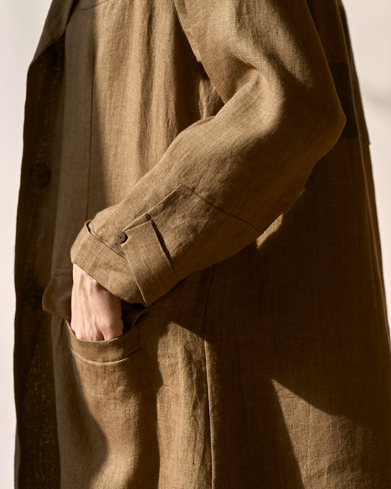 Trench Me Not Brown Coat JACKETS IKKIVI