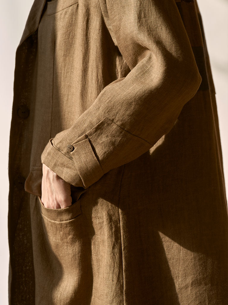 Trench Me Not Brown Coat JACKETS IKKIVI