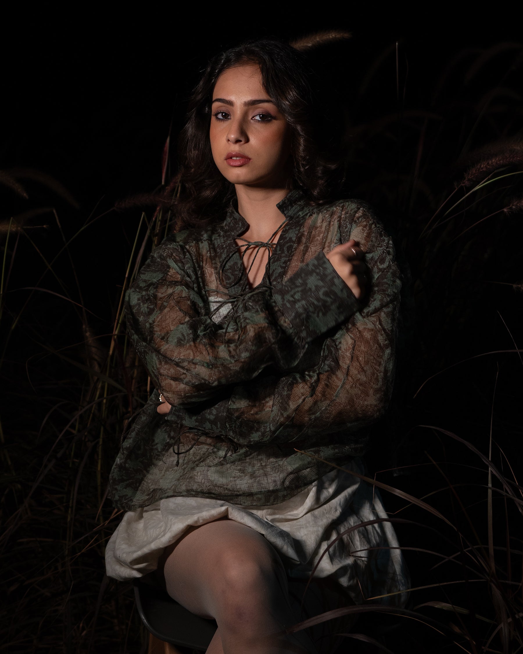 Koi Green Sheer Top TOPS IKKIVI