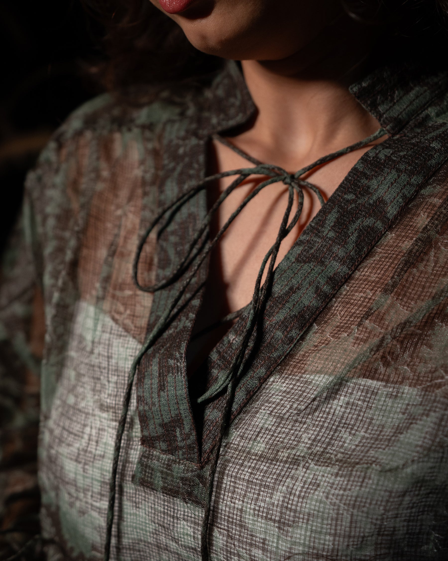 Koi Green Sheer Top TOPS IKKIVI