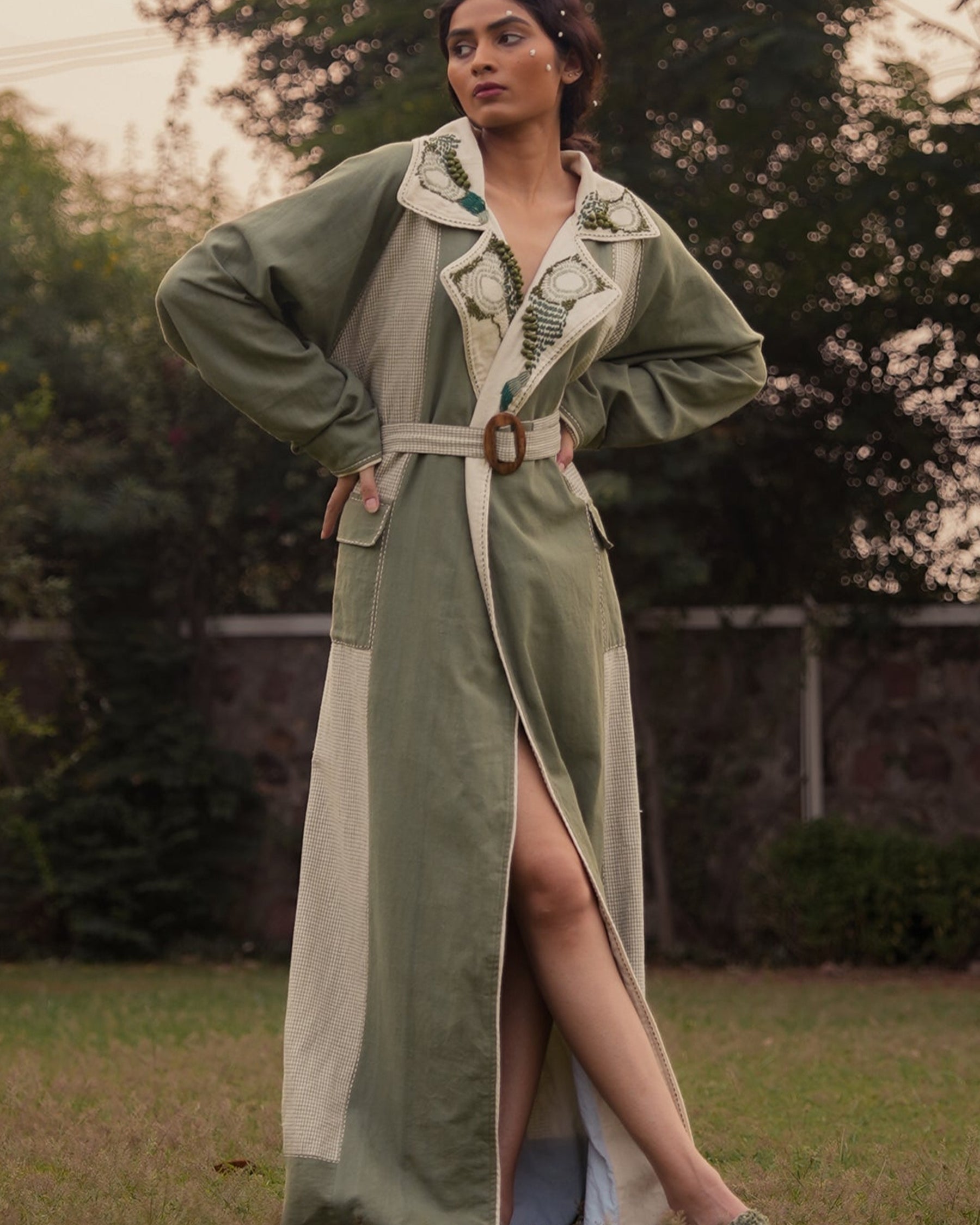 Meadows Unisex Colour Blocked Trench JACKETS IKKIVI