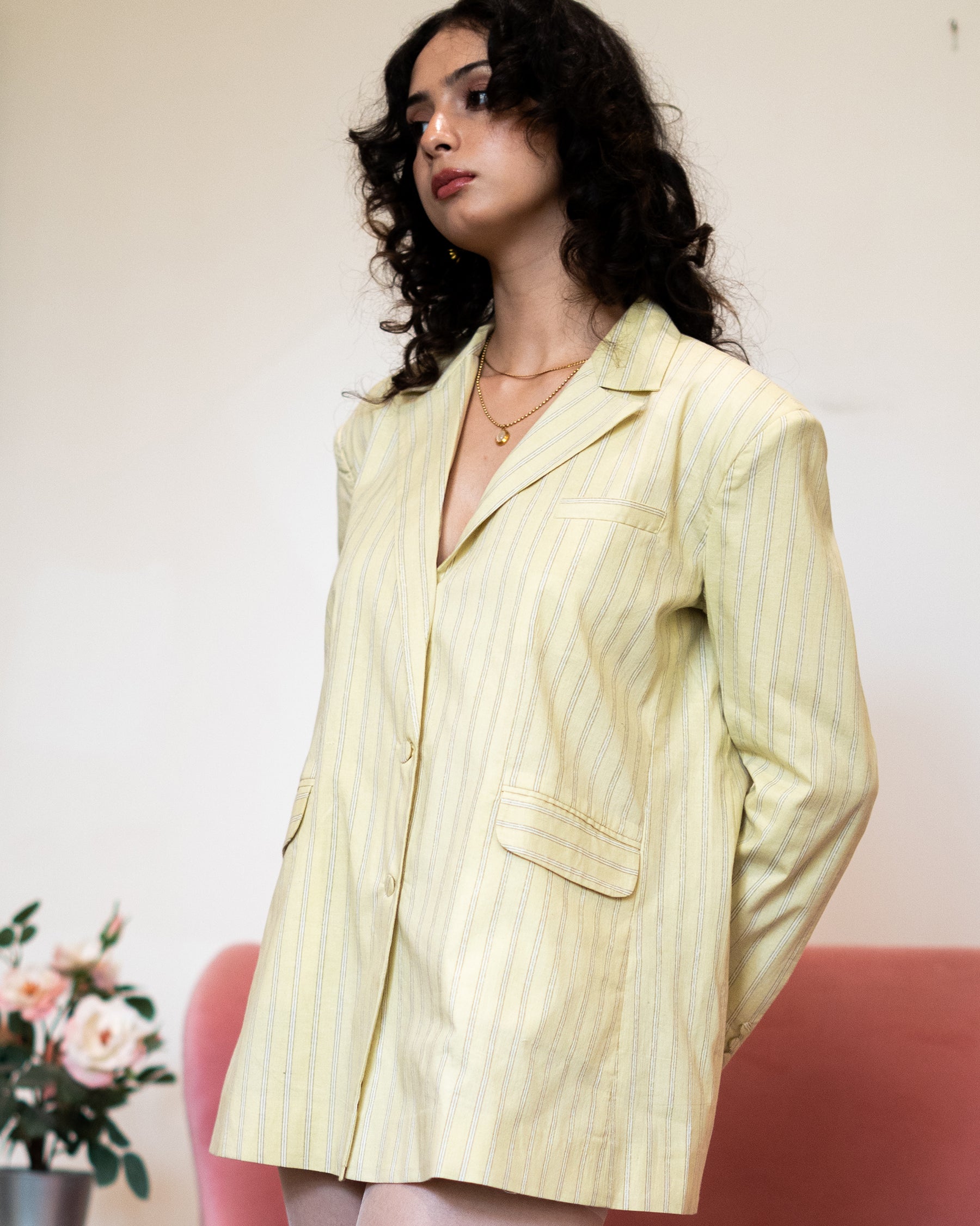 Tahlia Double-Buttoned Blazer JACKETS IKKIVI