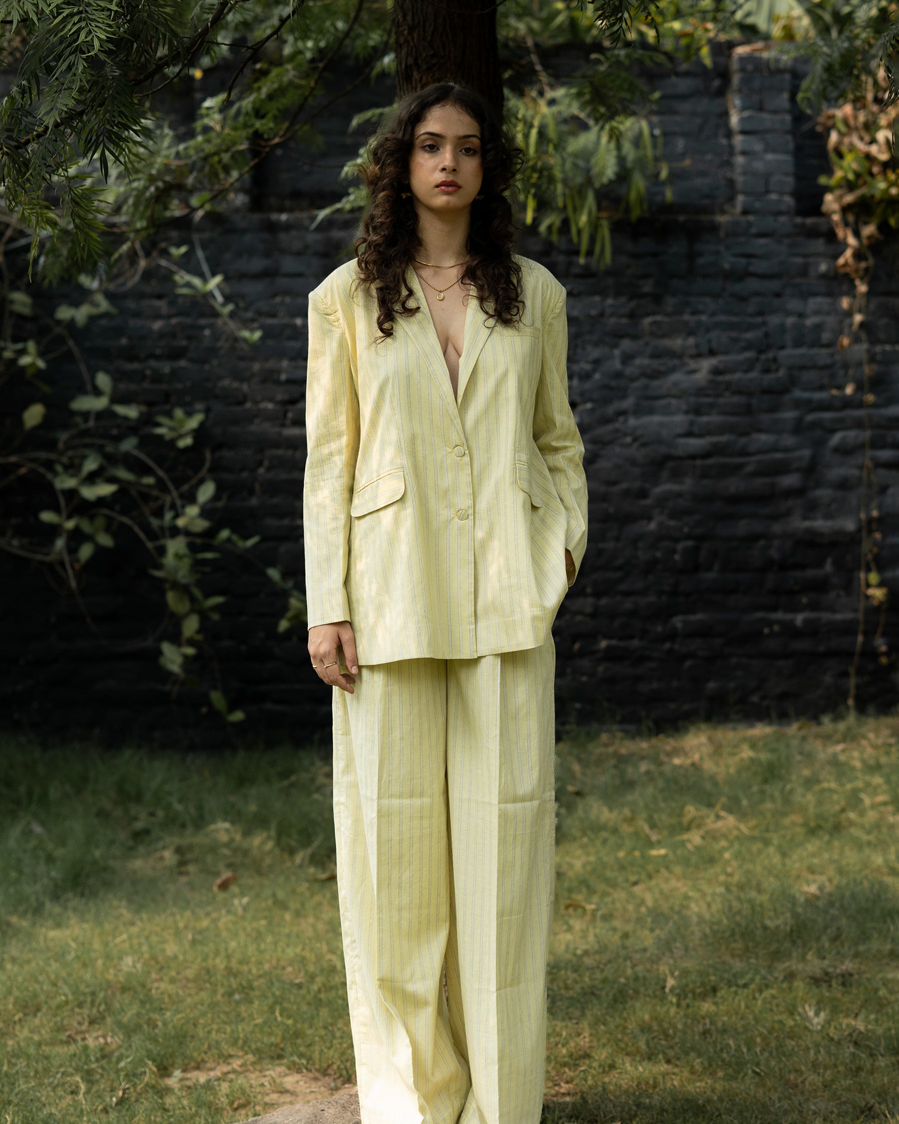 Tahlia Double-Buttoned Blazer JACKETS IKKIVI