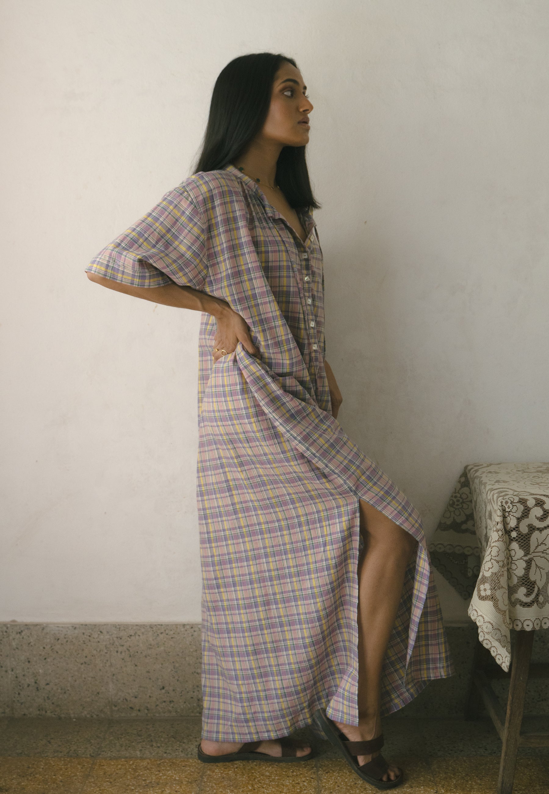 Meadow Long Tunic Dress DRESSES IKKIVI