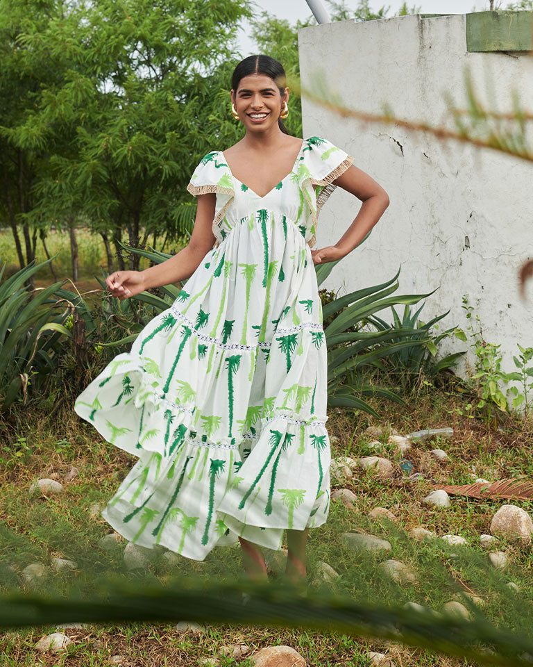 Coast Tier Dress DRESSES Khajoor