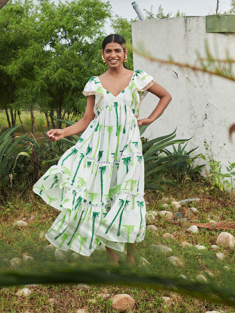 Coast Tier Dress DRESSES Khajoor