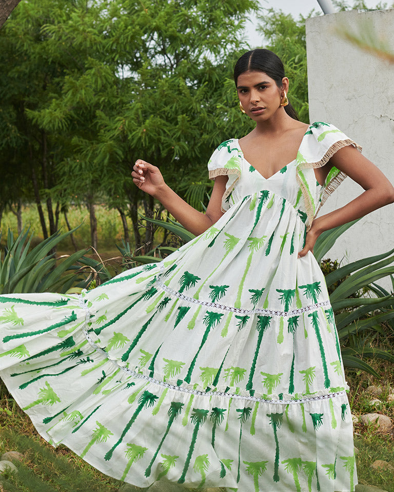 Coast Tier Dress DRESSES Khajoor