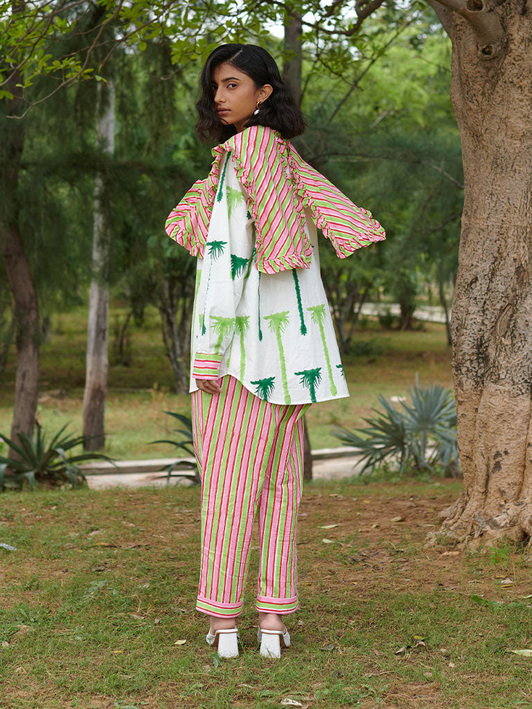 Doll Striper Pants BOTTOMS Khajoor