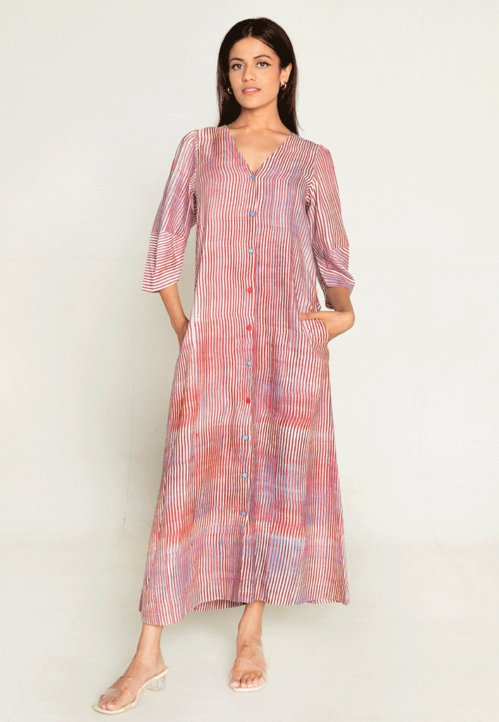 Plosky Cloud Shirt Dress DRESSES Rias Jaipur
