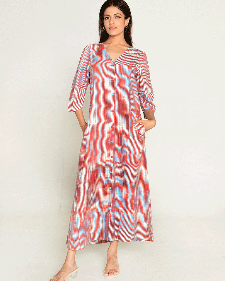Plosky Cloud Shirt Dress DRESSES Rias Jaipur