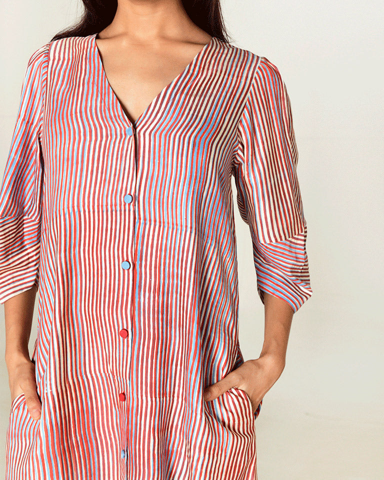 Plosky Cloud Shirt Dress DRESSES Rias Jaipur