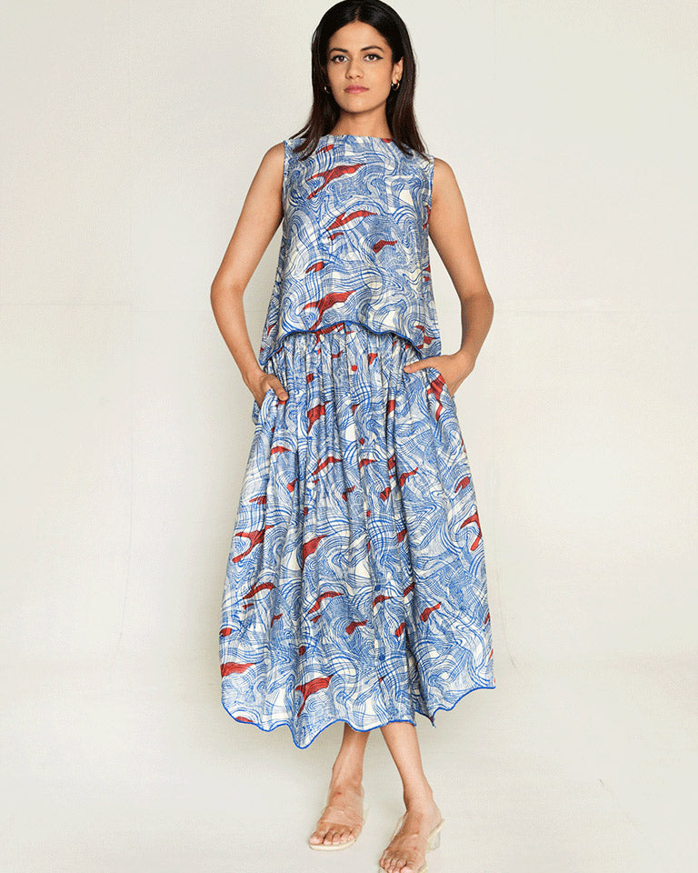 Ponzo Top & Skirt Co-ord Set SETS Rias Jaipur