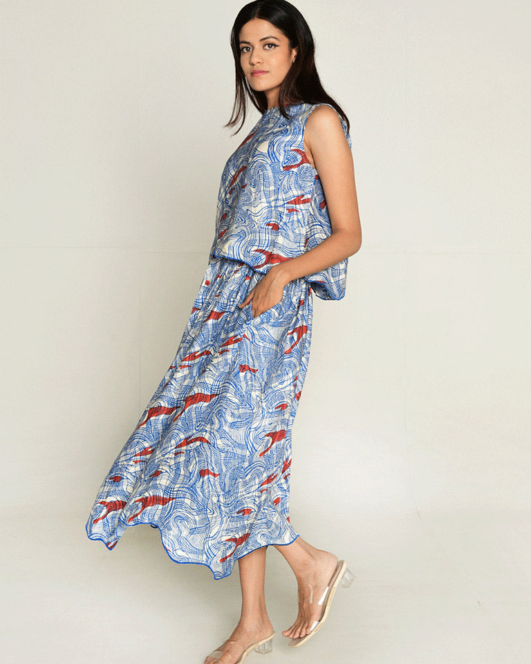 Ponzo Top & Skirt Co-ord Set SETS Rias Jaipur