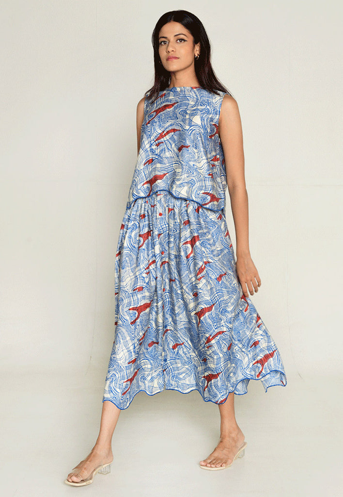 Ponzo Top & Skirt Co-ord Set SETS Rias Jaipur