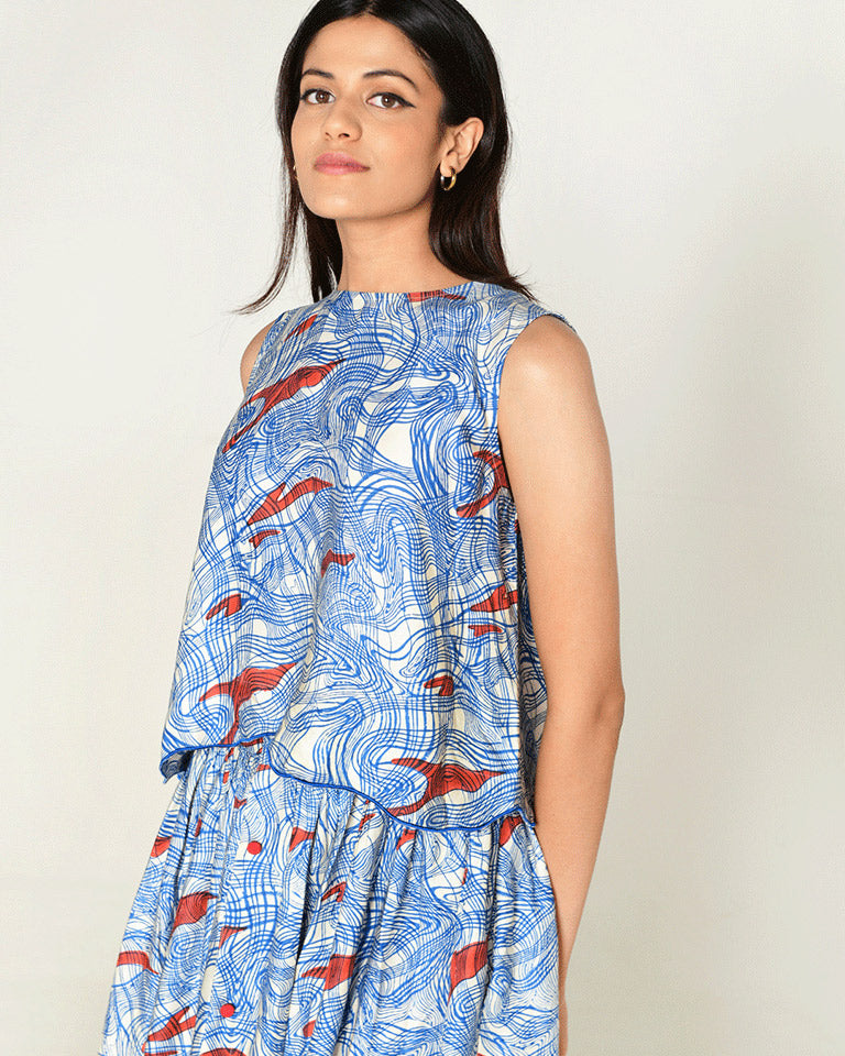 Ponzo Top & Skirt Co-ord Set SETS Rias Jaipur