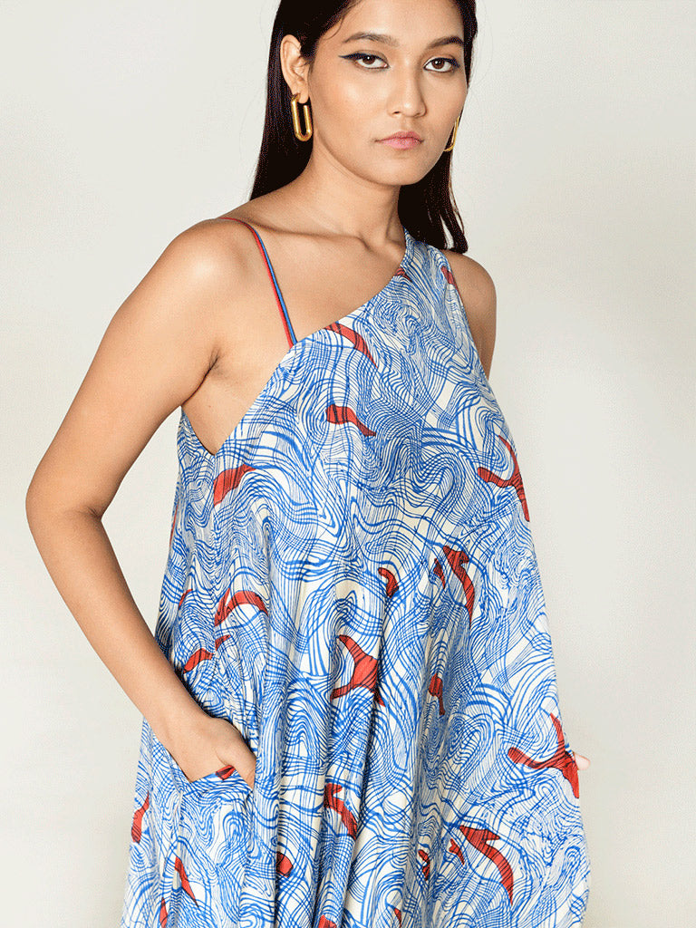 Ponzo One Shoulder Maxi DRESSES Rias Jaipur