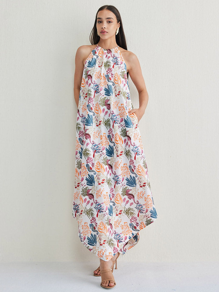 Deep Sea Halter Dress DRESSES SUI