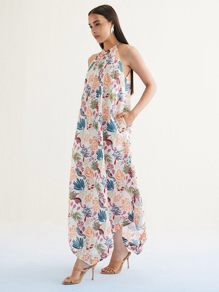 Deep Sea Halter Dress DRESSES SUI