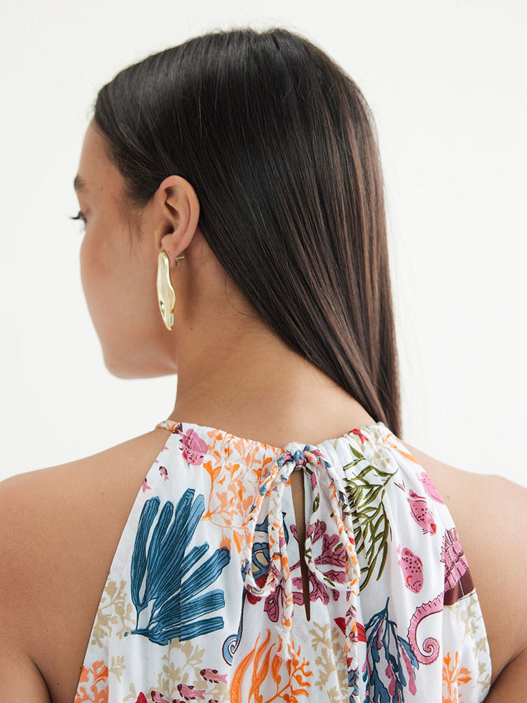 Deep Sea Halter Dress DRESSES SUI