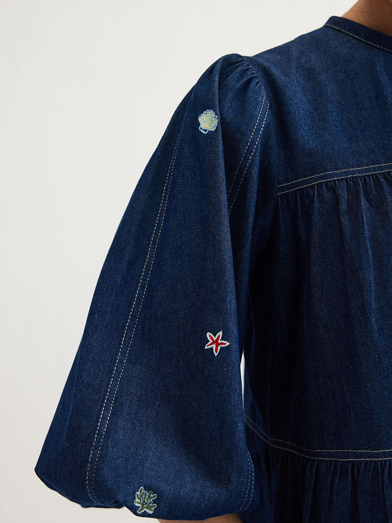 Deep Sea Peplum Top TOPS SUI