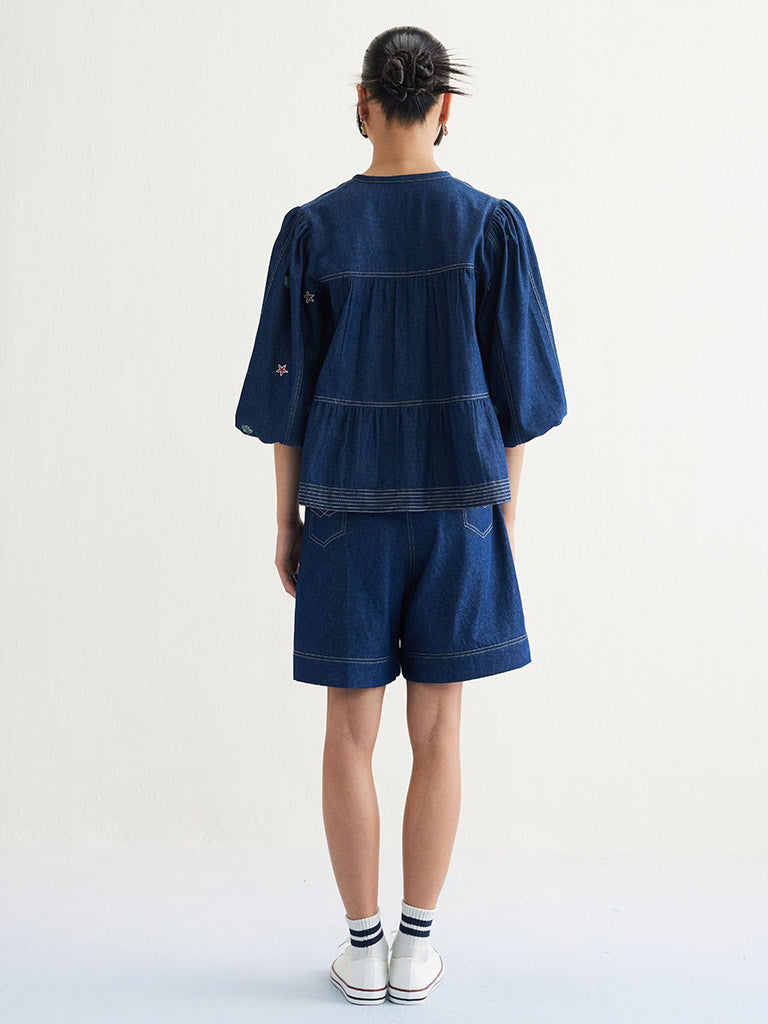 Deep Sea Peplum Top TOPS SUI