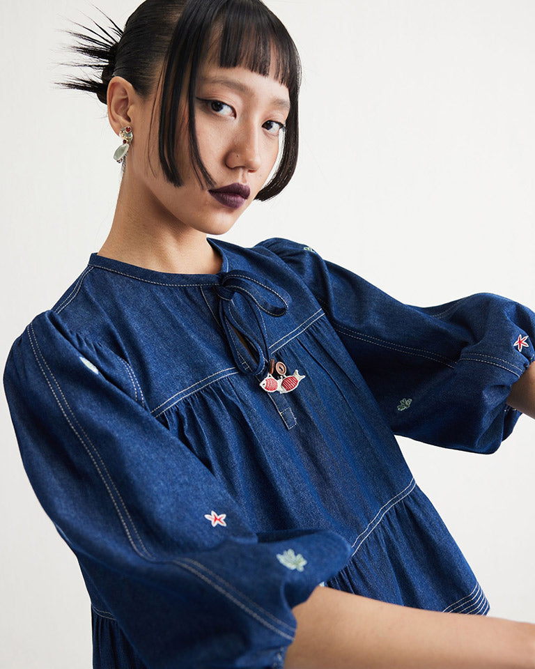 Deep Sea Peplum Top TOPS SUI