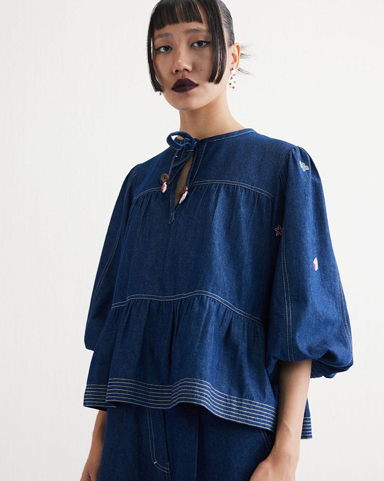 Deep Sea Peplum Top TOPS SUI