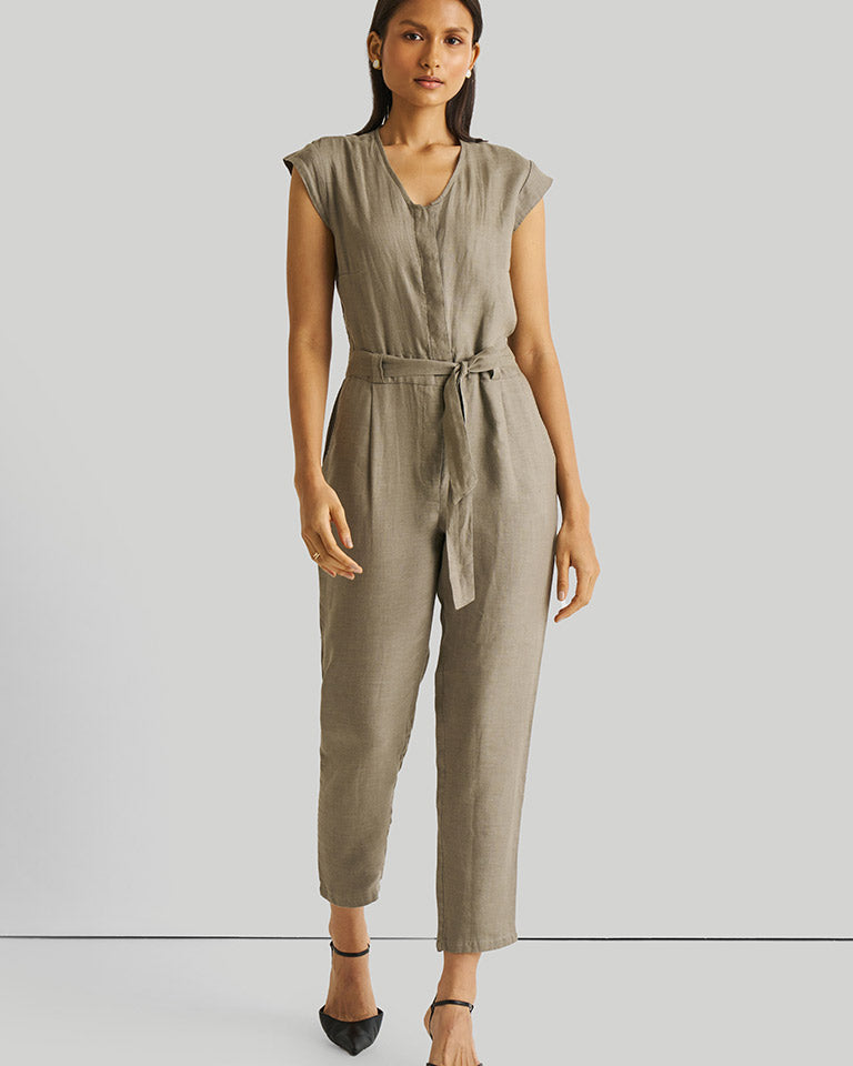 Evening Chai Green Jumpsuit JUMPSUITS Reistor