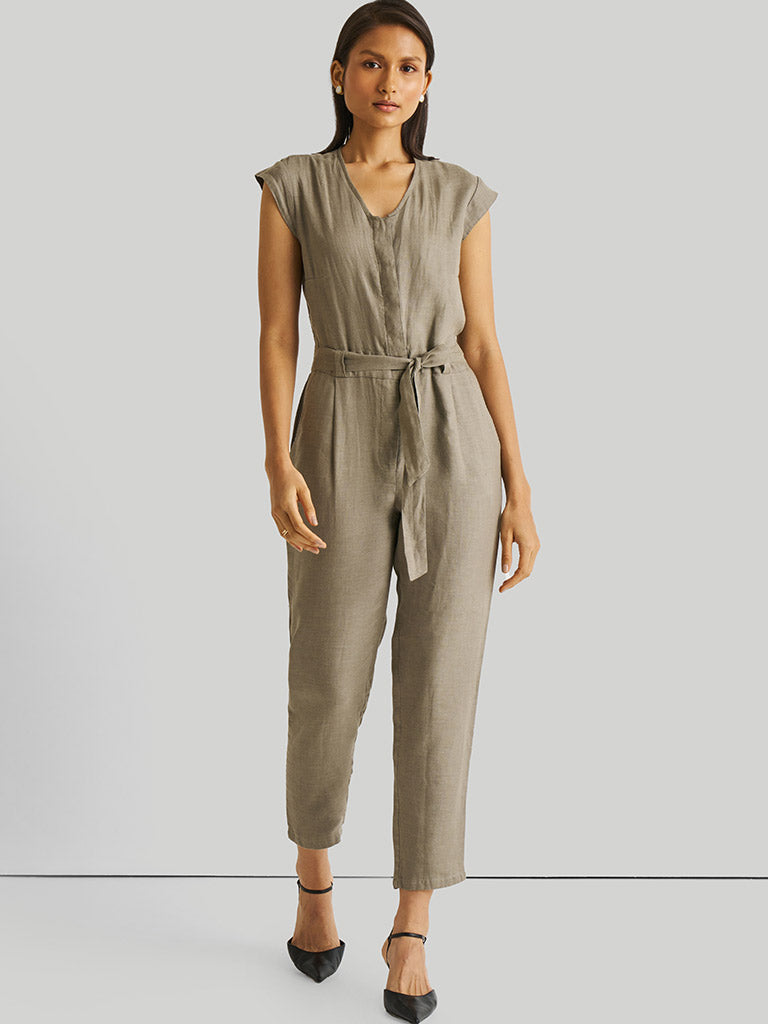 Evening Chai Green Jumpsuit JUMPSUITS Reistor