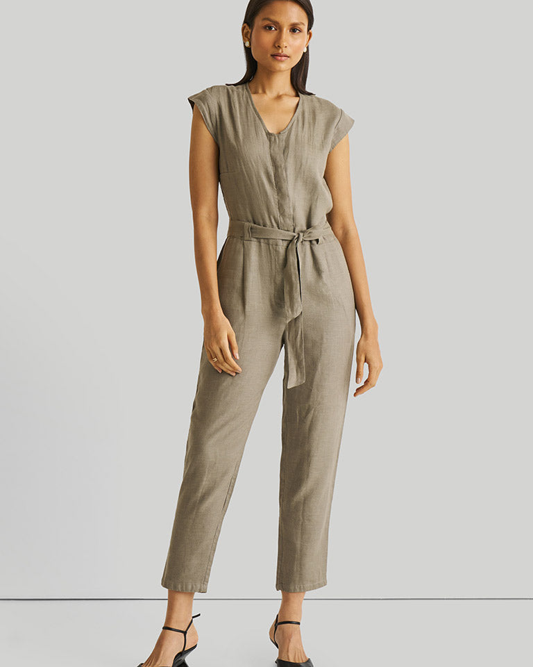 Evening Chai Green Jumpsuit JUMPSUITS Reistor