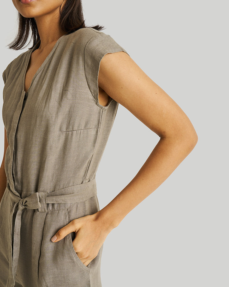 Evening Chai Green Jumpsuit JUMPSUITS Reistor
